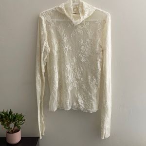 Free people lacy turtle neck